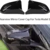 Model 3 Rearview Mirror Cover in Glossy or Carbon Fiber