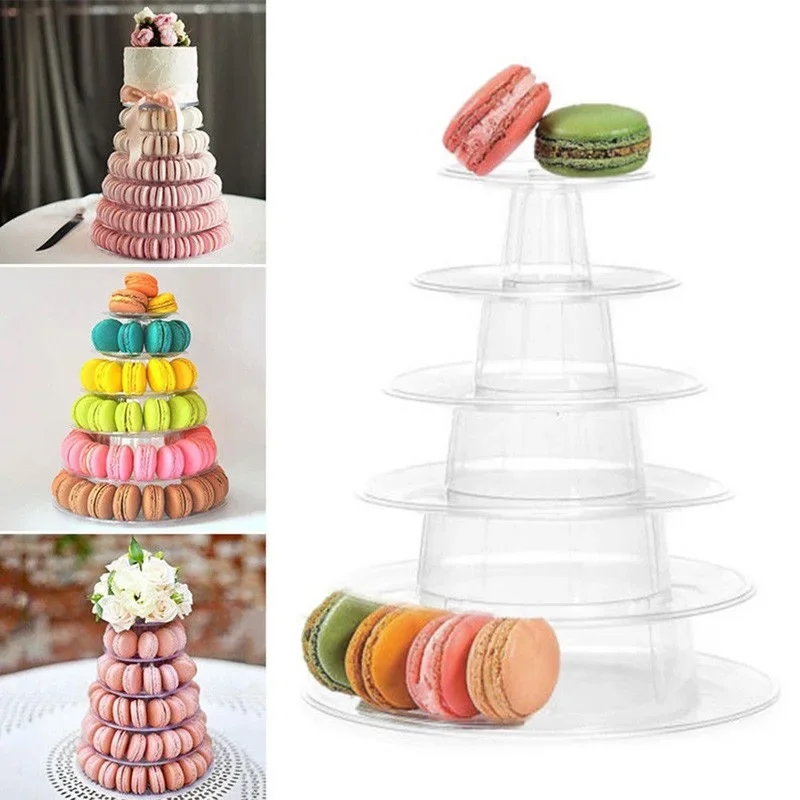 6-Tier Clear Cake Display Stand for Desserts 2 6-Tier Clear Cake Display Stand for Desserts - Image 2