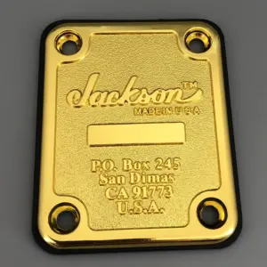 Gold Jackson Guitar Neck Plate