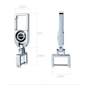 Premium Silver Logo Metal Keychain for Vehicles 15 S95789c76c8fc4effb6b6963c4ff81e61M