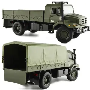 Military Truck Diecast Model 1:36 Scale 9 S959ae592033b4f8e91241637b543e51eu