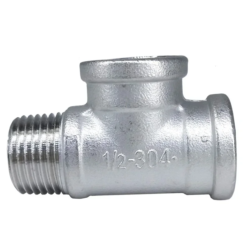 304 Stainless Steel BSP T-Shaped Pipe Fitting 1/4-2 Inch 4 304 Stainless Steel BSP T-Shaped Pipe Fitting 1/4-2 Inch - Image 4