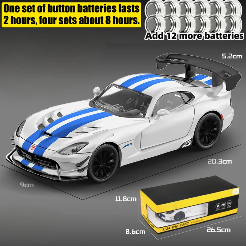 1:24 Scale Diecast 2016 Dodge Viper ACR Model 8 1:24 Scale Diecast 2016 Dodge Viper ACR Model - Image 8