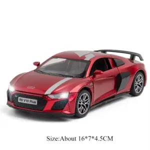 Red Diecast Audi R8 V10 Plus Model 1:32 Scale 19 S9715edac4f384ae6a002e97334e77e1fy