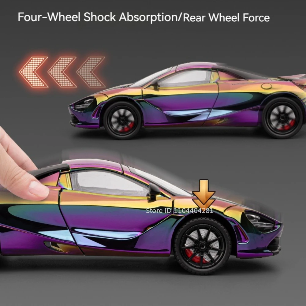 1:24 Alloy Diecast Sports Car Model 5 1:24 Alloy Diecast Sports Car Model - Image 5