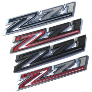 Chevrolet Z71 Emblem Badge Aluminum Alloy Chrome