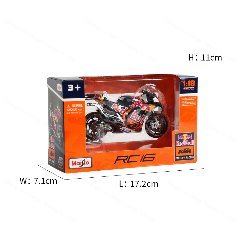 Red Bull KTM 2023 Motorcycle Model 1:18 Scale 2 Red Bull KTM 2023 Motorcycle Model 1:18 Scale - Image 2