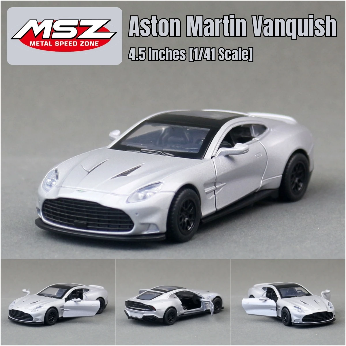 Silver 1:43 Aston Martin Vanquish Diecast Model 7 Silver 1:43 Aston Martin Vanquish Diecast Model - Image 7