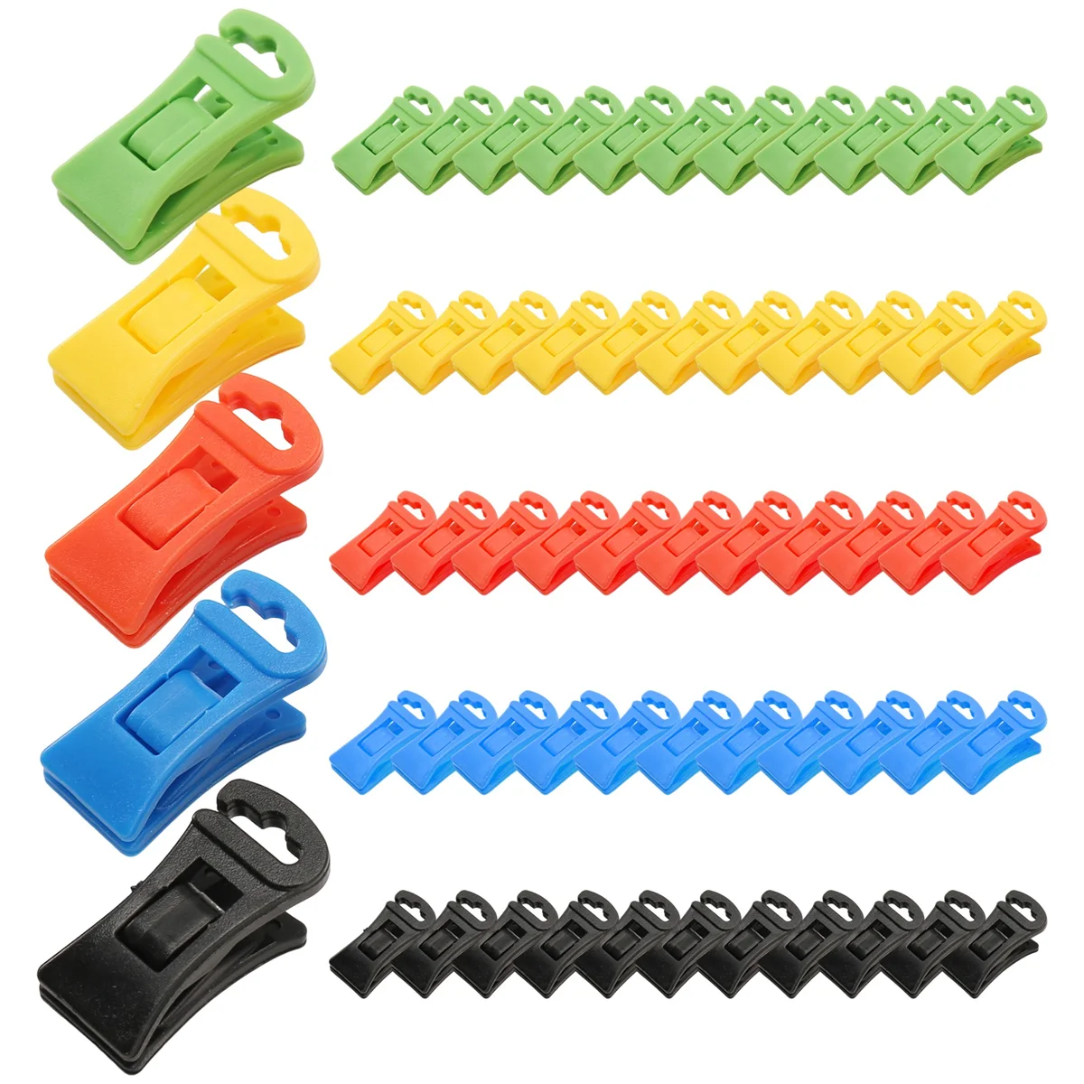 60 Colorful Sock Clips for Laundry Organization 3 60 Colorful Sock Clips for Laundry Organization - Image 3