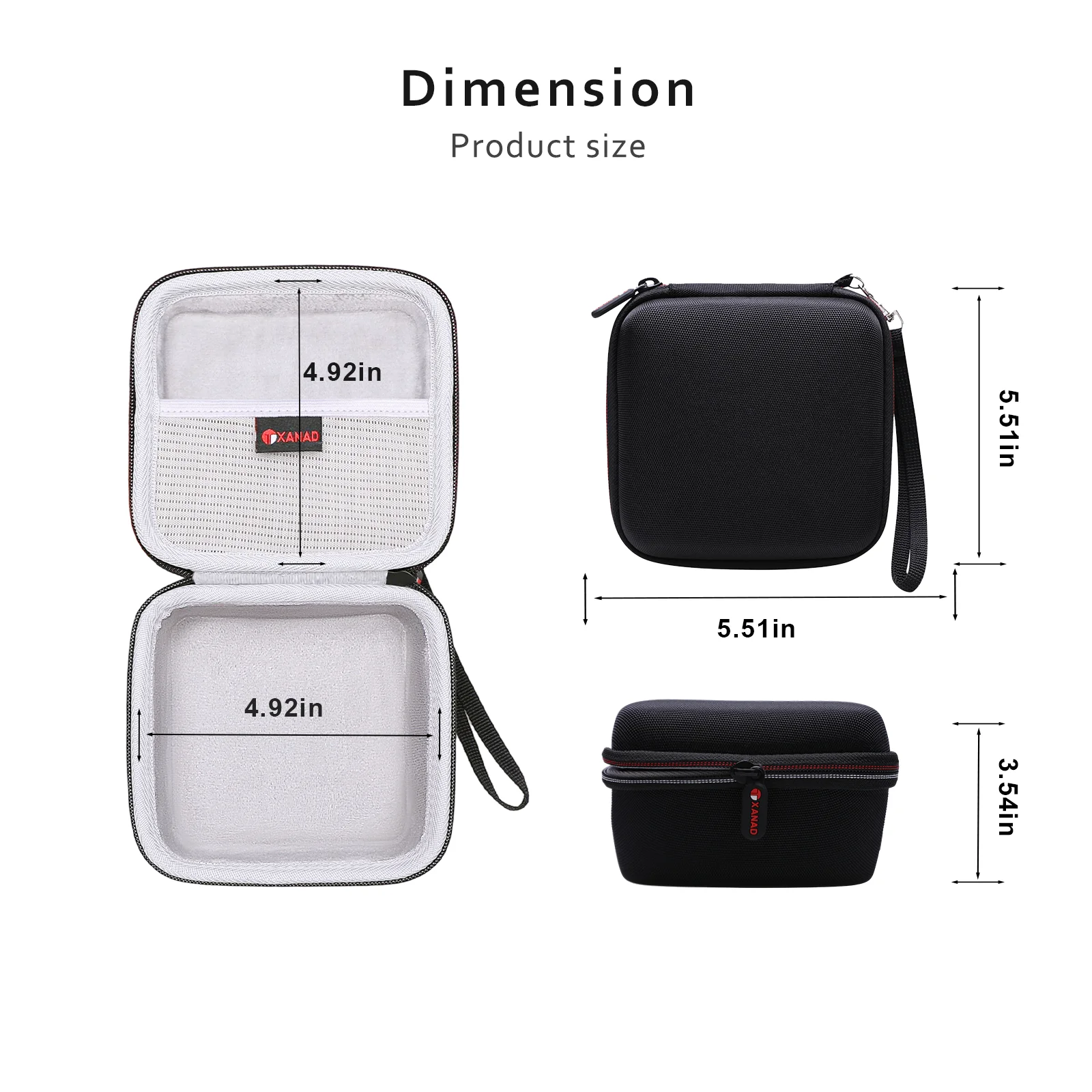 Black Hard Case for Fuji Instax Mini Cameras 4 Black Hard Case for Fuji Instax Mini Cameras - Image 4