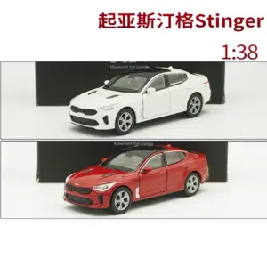 White and Red Kia Stinger Diecast Model 1/38 9 S9b1aec9e6ff545f18e3ddd740b5749509