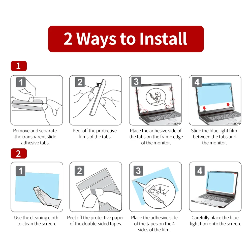 Laptop Privacy Screen Protector 14-24" 2 Laptop Privacy Screen Protector 14-24" - Image 2