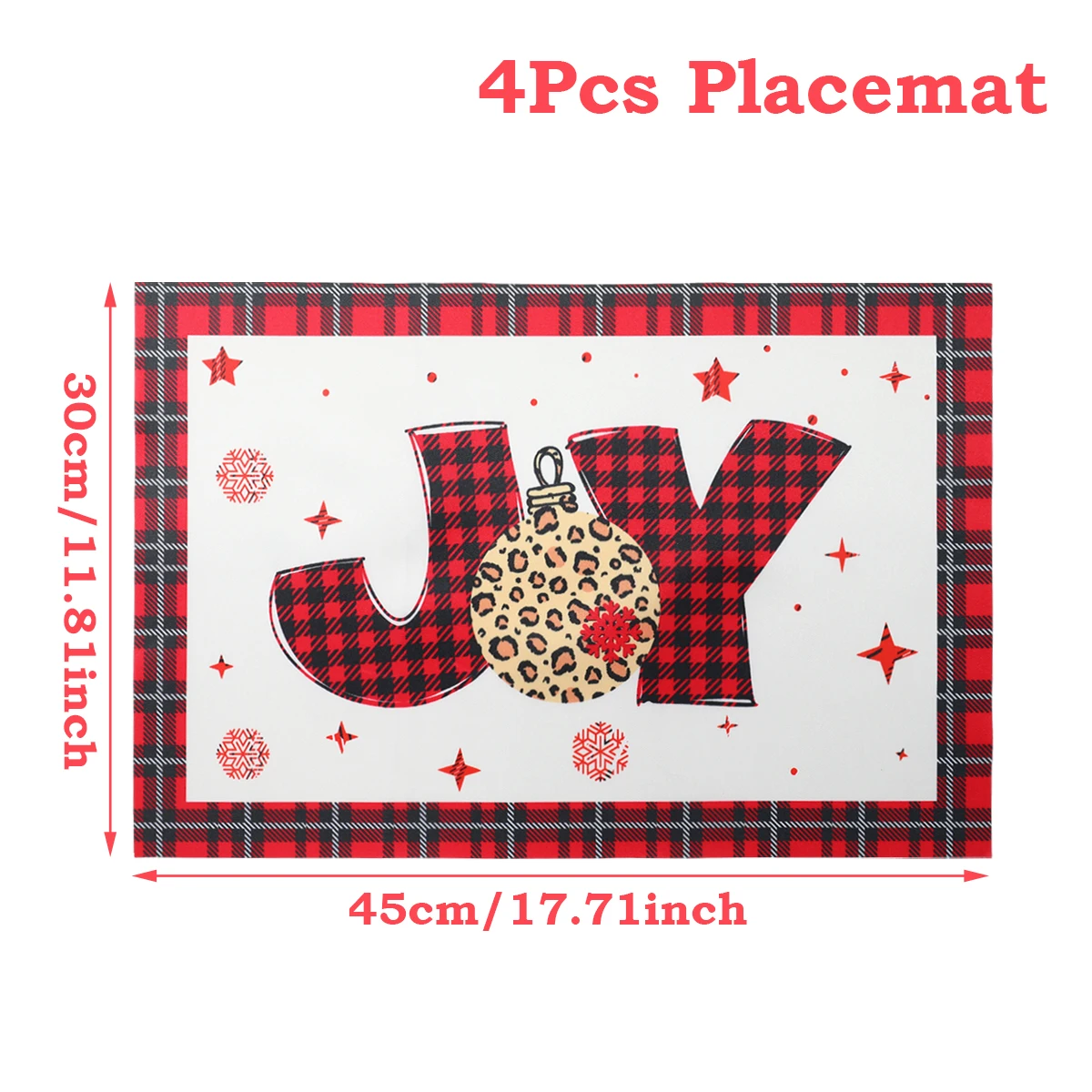 Festive Christmas Snowflake Placemat Set 9 Festive Christmas Snowflake Placemat Set - Image 9