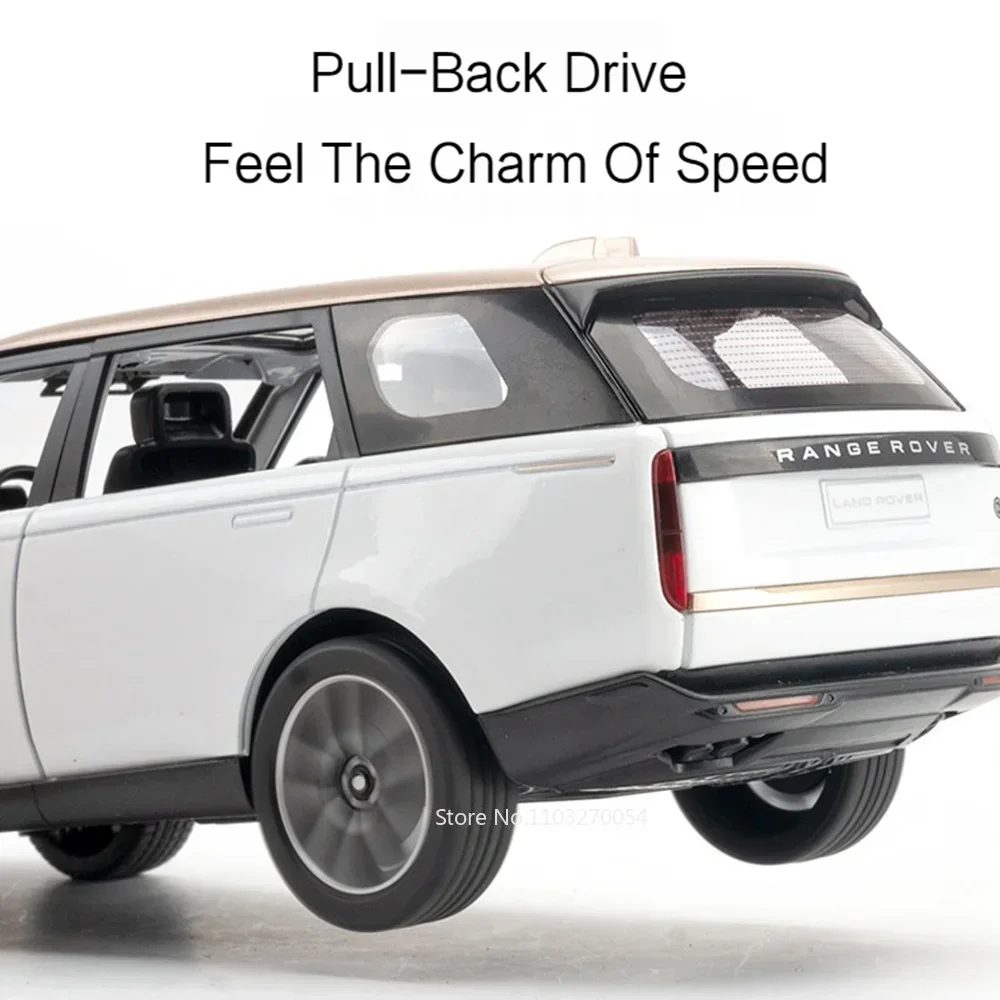 White Range Rover Diecast Model 1:24 Scale 6 White Range Rover Diecast Model 1:24 Scale - Image 6