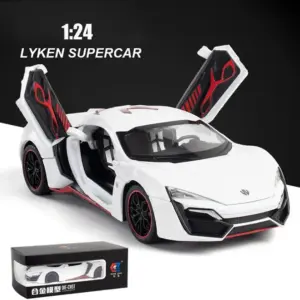 1:24 LYKAN Hypersport Diecast Model Car 22 S9bc2139fc59b4f4fac4efc03589a9a6d1