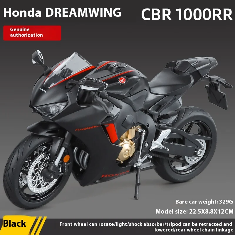 Honda CBR1000RR 1:9 Scale Diecast Motorcycle Model 7 Honda CBR1000RR 1:9 Scale Diecast Motorcycle Model - Image 7