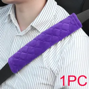 Plush Car Seat Belt Cover Black Pink 18 S9c5296843212463094dcbba2cb6561a32