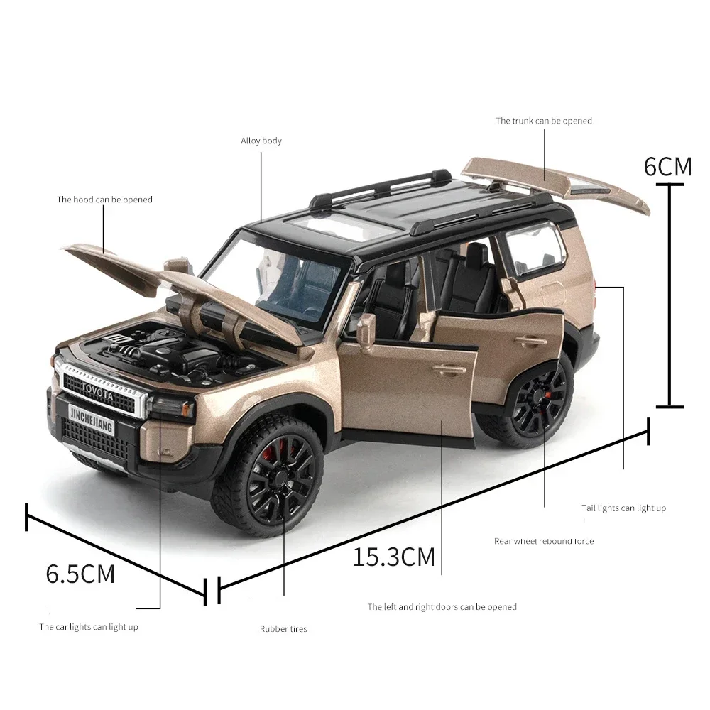 1:32 Scale Diecast Toyota Prado SUV Model 2 1:32 Scale Diecast Toyota Prado SUV Model - Image 2
