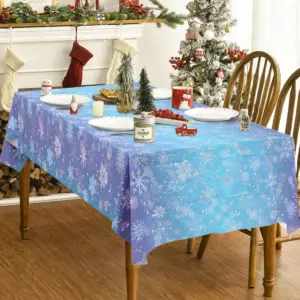 Christmas Snowflake PE Tablecloth XS0417 12 S9d36c4f42cd241668870017b5f22b7ebY