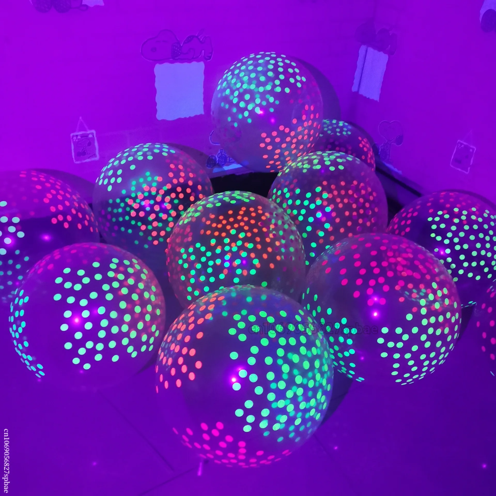 Vibrant Neon Glow Latex Balloons Set of 10 12 Vibrant Neon Glow Latex Balloons Set of 10 - Image 12