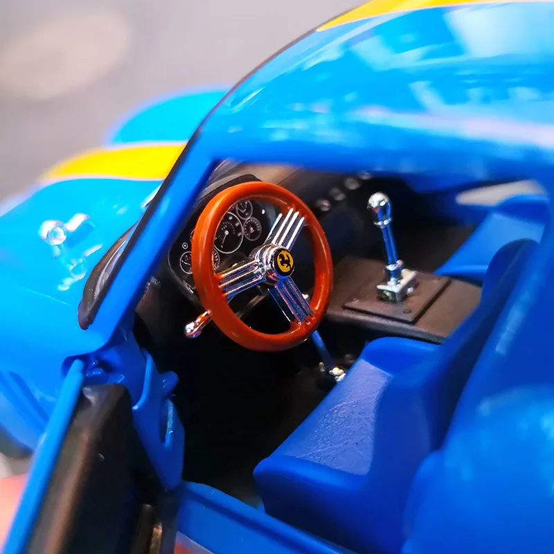 Blue Ferrari 250 GTO Diecast Model 1:24 Scale 6 Blue Ferrari 250 GTO Diecast Model 1:24 Scale - Image 6