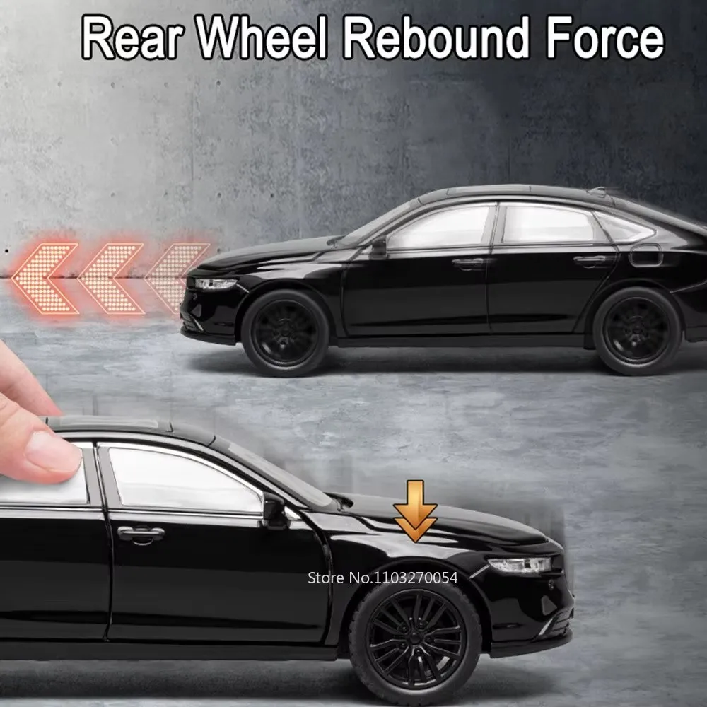 Black Honda Accord Diecast Model 1:32 Scale 5 Black Honda Accord Diecast Model 1:32 Scale - Image 5