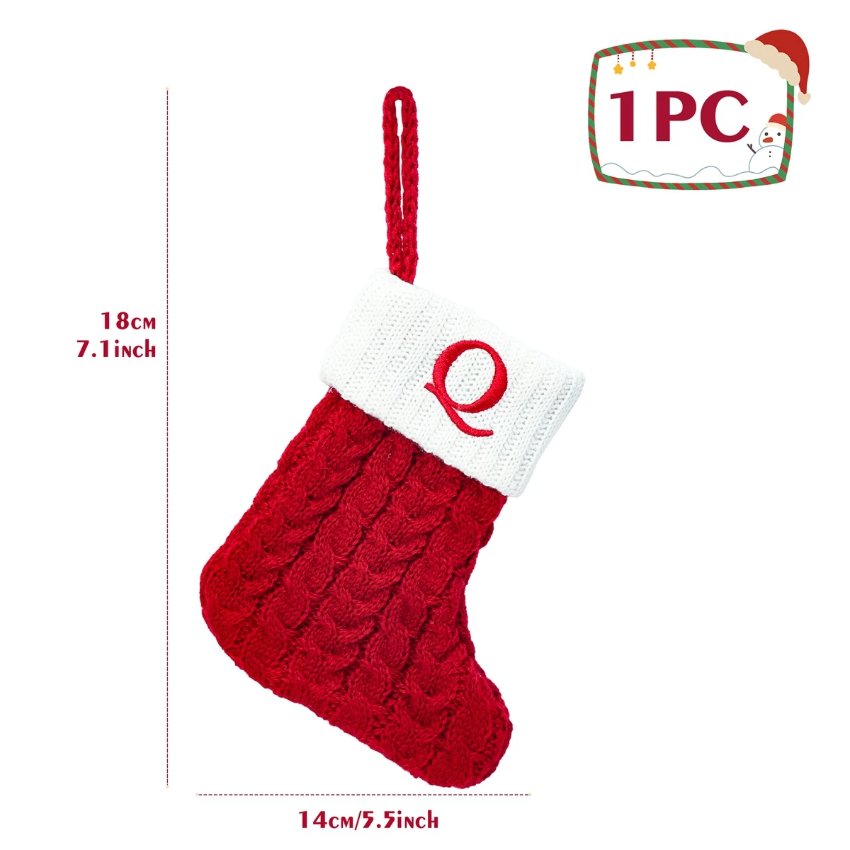 Festive Christmas Stocking with Letter Decor 23 Festive Christmas Stocking with Letter Decor - Image 23