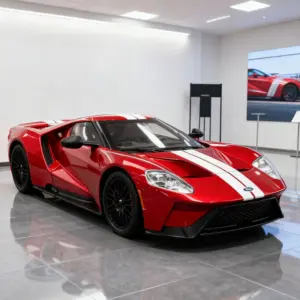Red Ford GT 1:24 Diecast Model with Sound and Lights