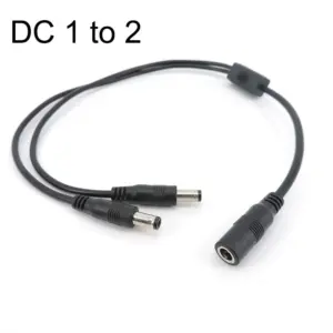 Black DC Splitter Cable 45cm, 5A, 2-4 Ports 17 S9ec93995d6b14429bdd177b1dfbbb5c13
