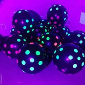 Vibrant Neon Glow Latex Balloons Set of 10 25 S9f14e15d48a34dabb194fcba75577466y