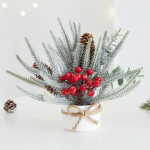 25cm Festive Mini Christmas Tree for Table Decor 8 S9f73825994424cdcb03be1d3dfcfe953l