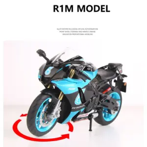 Yamaha YZF-R1M 1:9 Diecast Motorcycle Model 11 S9f782b77a6df4544a4349e00336a096di