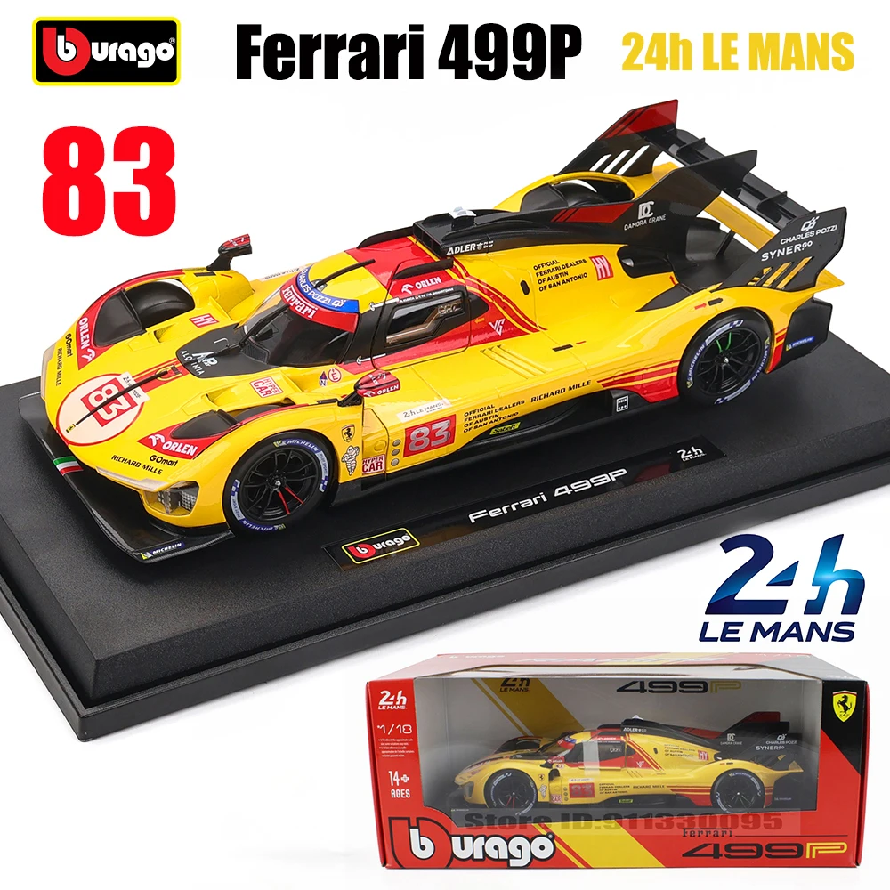 Ferrari 499P LMH 2024 Die-Cast Model 1:18 Scale 8 Ferrari 499P LMH 2024 Die-Cast Model 1:18 Scale - Image 8