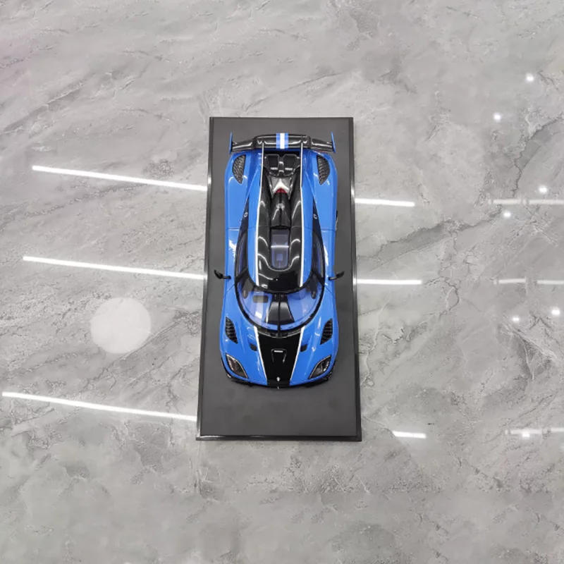 Vibrant Blue 1/18 Resin Racing Car Model 2 Vibrant Blue 1/18 Resin Racing Car Model - Image 2