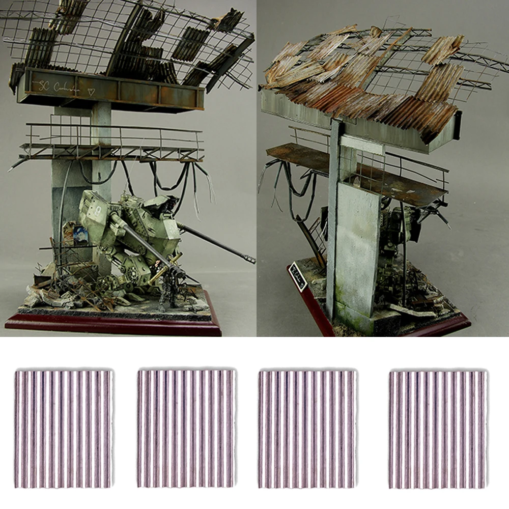 8-Pack 1:35 Scale Metal Corrugated Sheets for Dioramas 6 8-Pack 1:35 Scale Metal Corrugated Sheets for Dioramas - Image 6