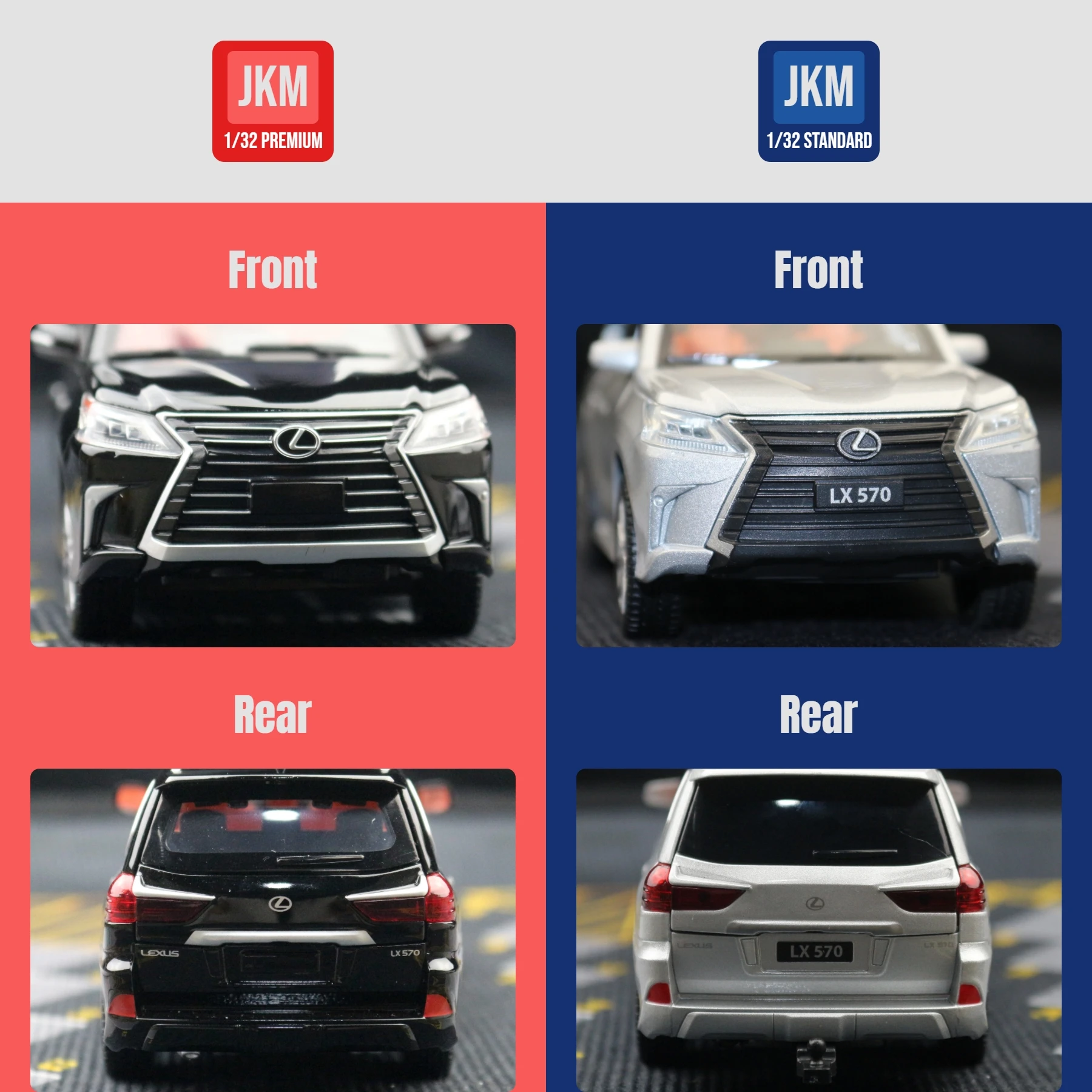 1:32 Lexus LX570 Diecast Model with Lights 5 1:32 Lexus LX570 Diecast Model with Lights - Image 5