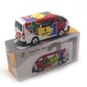 Vibrant Red Toyota Hiace Miniature Model