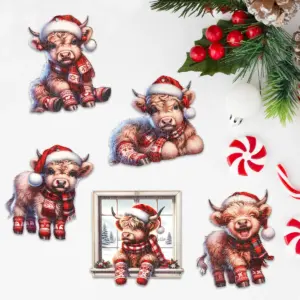 Festive Wooden Cow Pendant for Christmas 14 Sa0930f2449d24213a90f86309251865bs