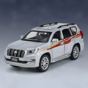 White Toyota Prado Land Cruiser Diecast Model 1:24 Scale 16 Sa0971cd64635479897a74e96d1060232P