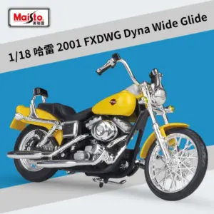 Yellow Harley Davidson FXDWG Model 1:18 Diecast Replica 7 Sa0cf25e8701b42a89689be4da7b7773cA