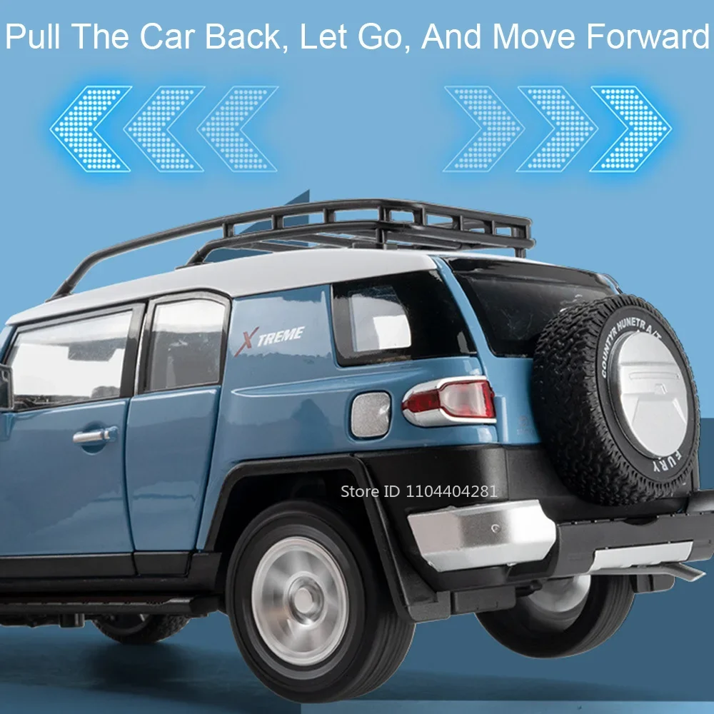 1:24 Diecast Land Cruiser Model with Lights 5 1:24 Diecast Land Cruiser Model with Lights - Image 5
