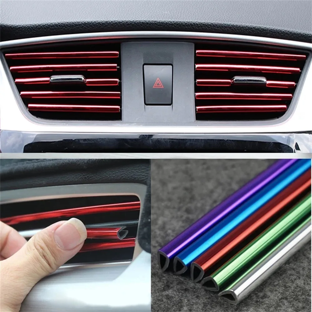 Colorful Car Vent Outlet Trim Strips - Universal Fit 2 Colorful Car Vent Outlet Trim Strips - Universal Fit - Image 2