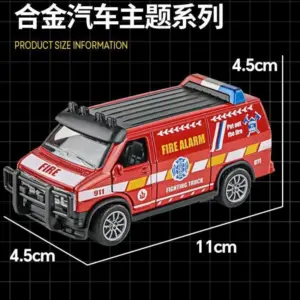 1:32 Scale Alloy Police Fire Truck Model 10 Sa154ca36a1a2487bbc23ebbbfb4836b7l