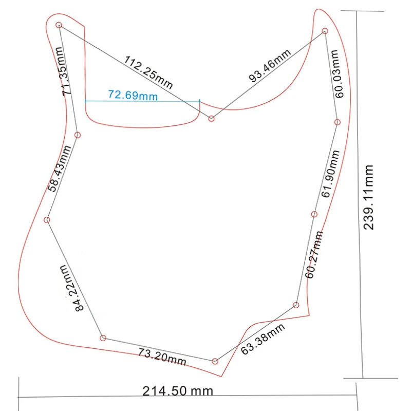 Custom Pickguard for 5-String Jazz Bass 6 Custom Pickguard for 5-String Jazz Bass - Image 6