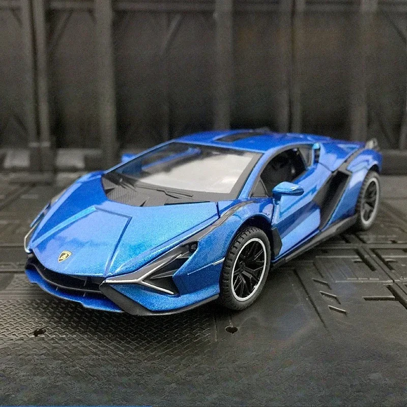 1:32 Scale Vibrant Blue SIAN Sports Car Model 2 1:32 Scale Vibrant Blue SIAN Sports Car Model - Image 2