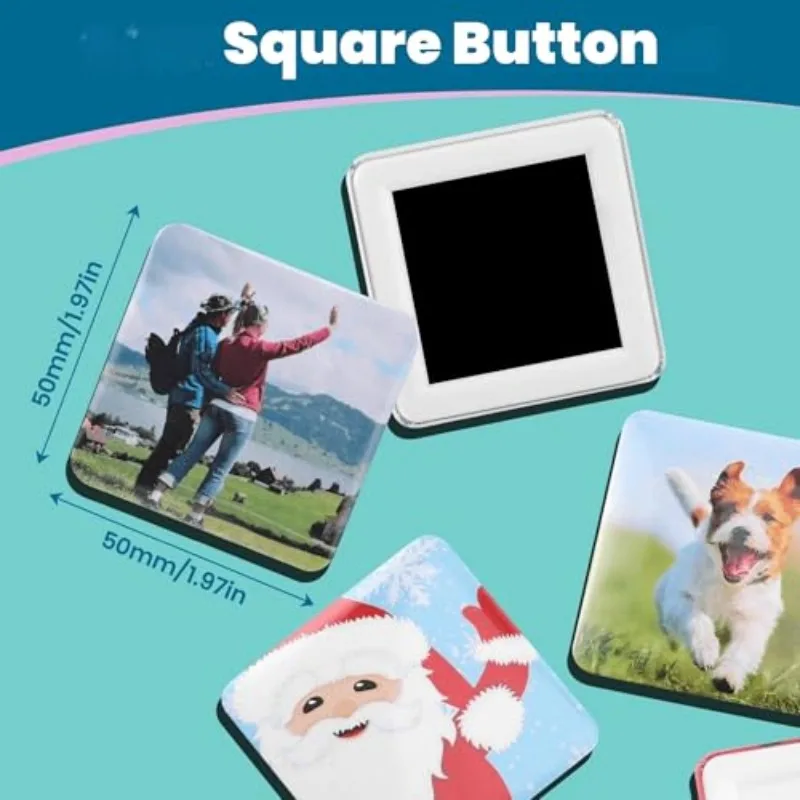 50mm Square Refrigerator Badge Maker Kit 4 50mm Square Refrigerator Badge Maker Kit - Image 4