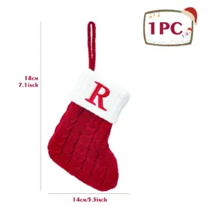 Festive Christmas Stocking with Letter Decor 54 Sa1c4155943d646888a1251d700ecb1a4Y 1