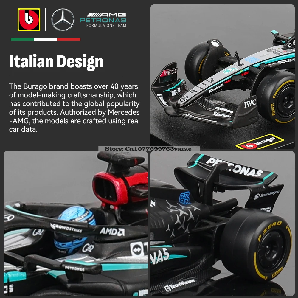 Mercedes-AMG F1 W15 Model 2024 1:43 Scale Collection 6 Mercedes-AMG F1 W15 Model 2024 1:43 Scale Collection - Image 6