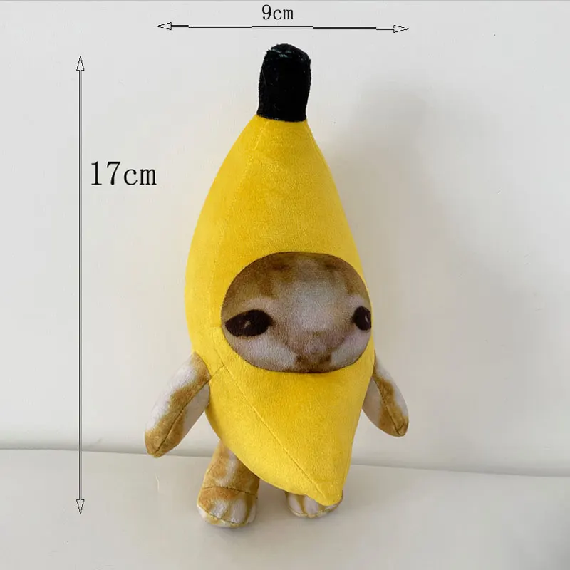 17cm Plush Banana Cat Doll Pendant Keychain 4 17cm Plush Banana Cat Doll Pendant Keychain - Image 4