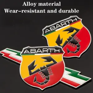 Abarth Car Badge Emblem for Fiat Models 12 Sa261a8e691324c99948237d4bbe0cfaa9